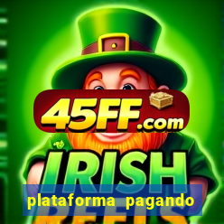 plataforma pagando bonus no cadastro